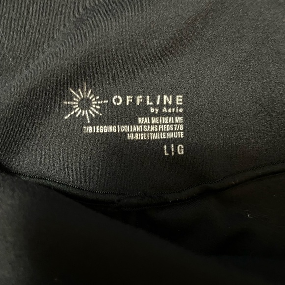 OFFLINE By Aerie Real Me XTRA High Waisted Legging in Black - Picture 2 of 4